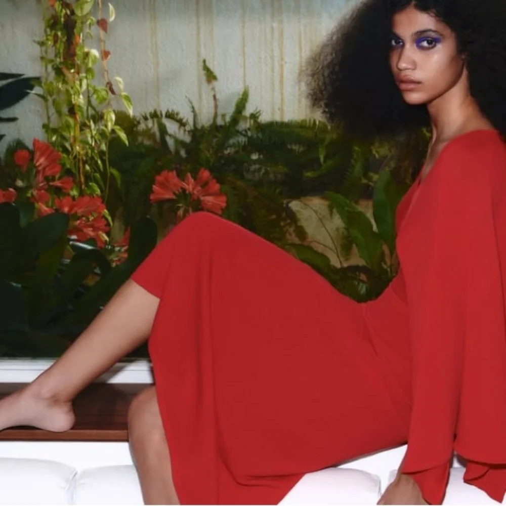 Zara Cape Sleeve Knit Dress - Picture 9 of 11